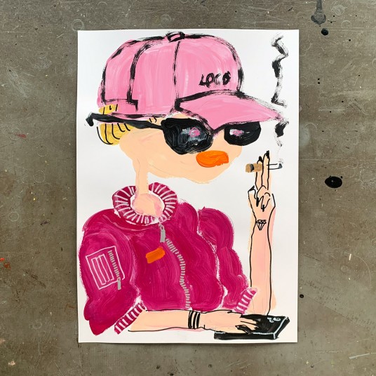 Self Portrait with Cigarette