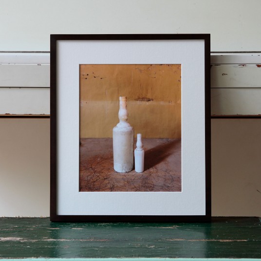 Morandi’s Objects. White Bottles
