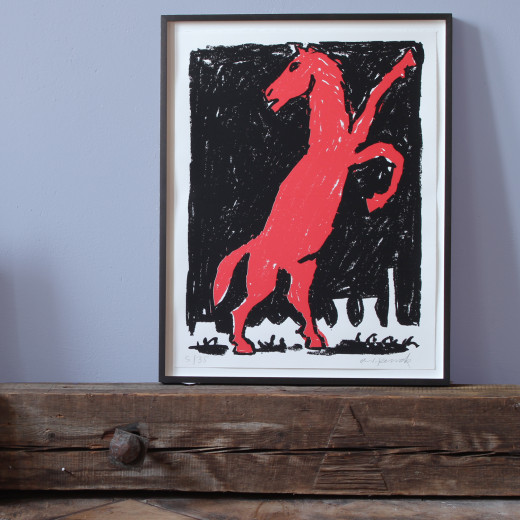 A.R. Penck, Rotes Pferd