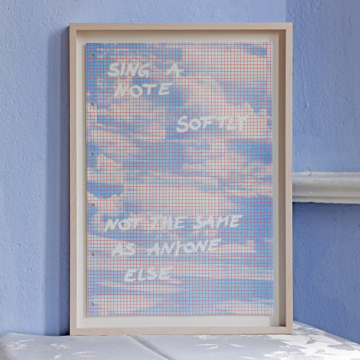 Annika Kahrs, sing a note, softly, not the same as anyone else