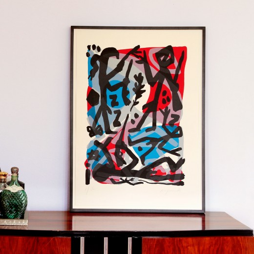 A.R. Penck, Begegnung an der Elbe