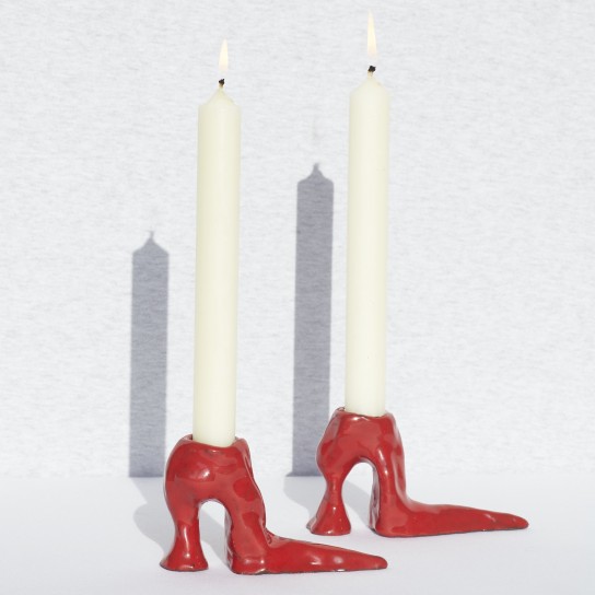Laura Welker, Hot Legs (Candleholders Red)